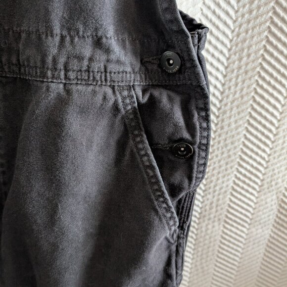 VANS Ground Work Overalls Black Size Small Carpenter Style Streetwear Utility - Picture 9 of 14